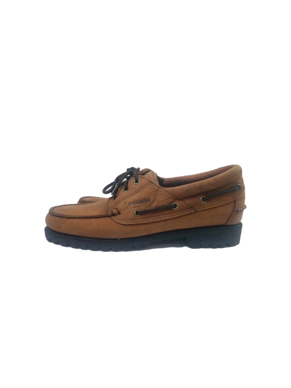 Sebago Ranger Waxy Brown Leather Men's Classic Boat Shoe Size 11